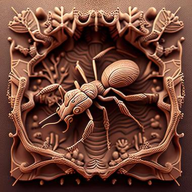 3D модель Pheidole alacris (STL)